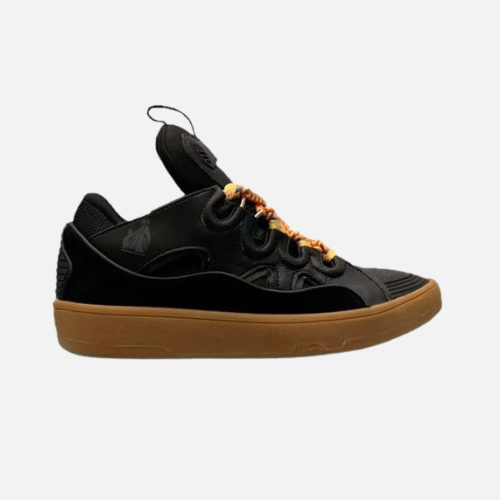 Lanvin Curb Lace-Up Black Brown