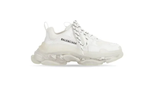 Men’s Triple S Clear Sole Sneaker in White