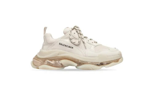 Men’s Triple S Clear Sole Sneaker in White