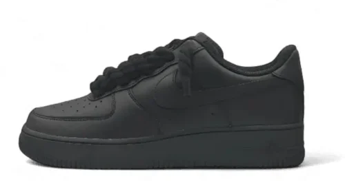 AF1 BLACK – BLACK ROPE LACES
