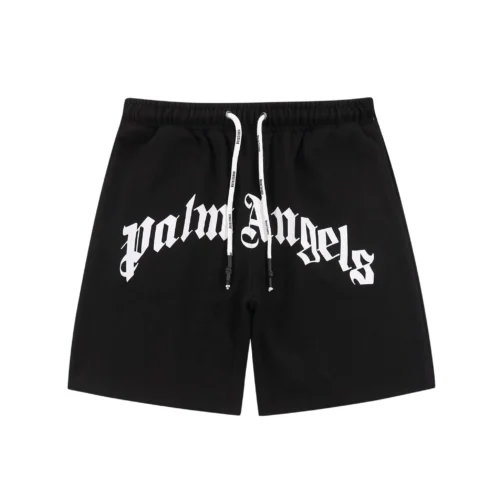 Palm Angels Black Logo Shorts