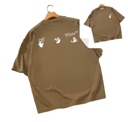 Camiseta Off-White Oversize Marrón