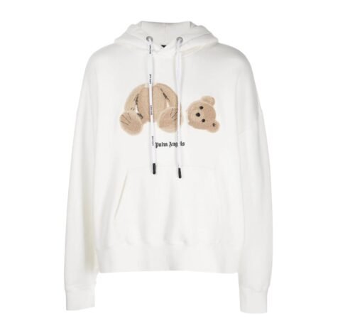 Sudadera Palm Angels Blanca TEDDY BEAR Blanca Capucha