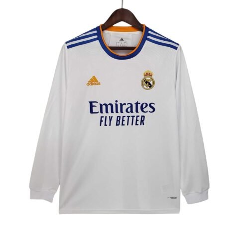 Camiseta Retro Real Madrid 21/22 1ª Equipación manga larga