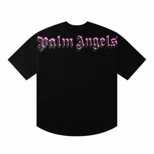 Camiseta Palm Angels Negra y Rosa