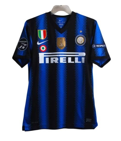 Camiseta Retro Inter Milan 10/11 1ª equipación con parches de campeón