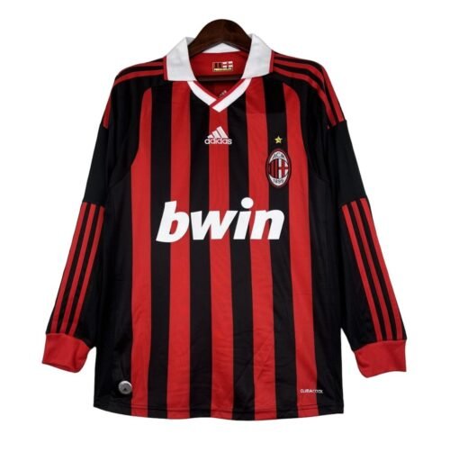 Camiseta retro AC Milan 09/10 1ª equipación manga larga
