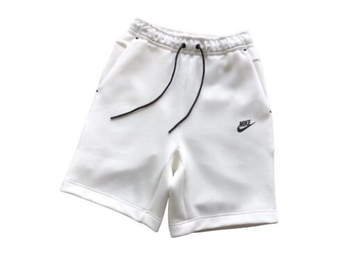 Pantalón Corto Nike Tech Fleece Blanco