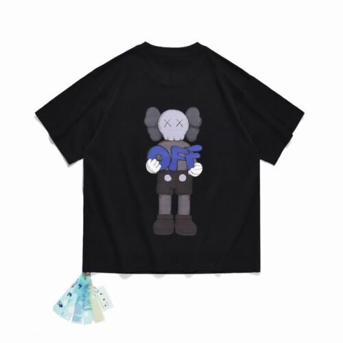 Camiseta Off-White x KAWS Oversize Negra