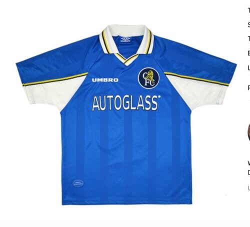 Camiseta Retro Chelsea 98/99 1ª equipación
