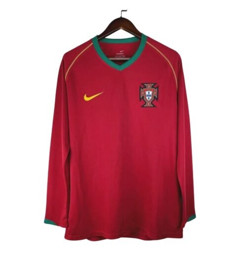 Camiseta Retro Portugal 2006 Manga larga
