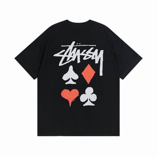 Camiseta STÜSSY Negra POKER