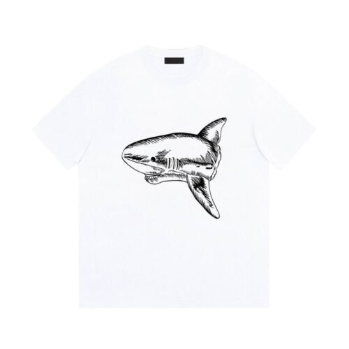 Camiseta Palm Angels Blanca SHARK