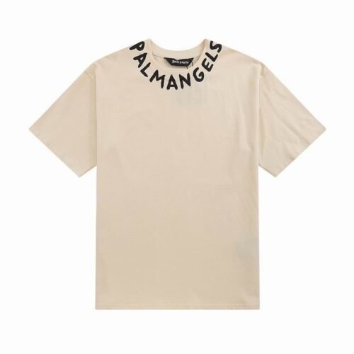Camiseta Palm Angels Beige Cuello