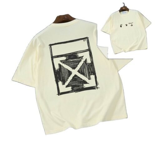 Camiseta Off-White Oversize Crema