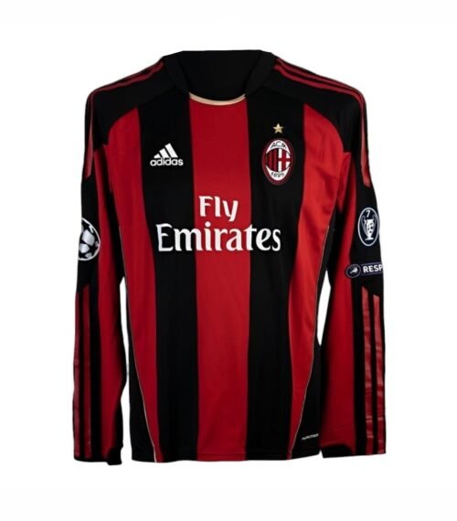 Camiseta retro AC Milan 10/11 1ª equipación manga larga
