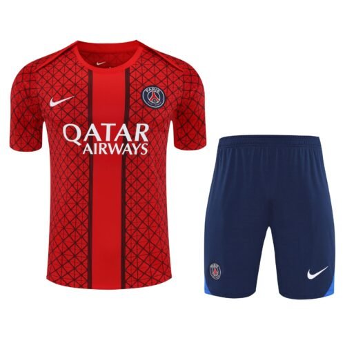 Conjunto de calentamiento PSG rojo red