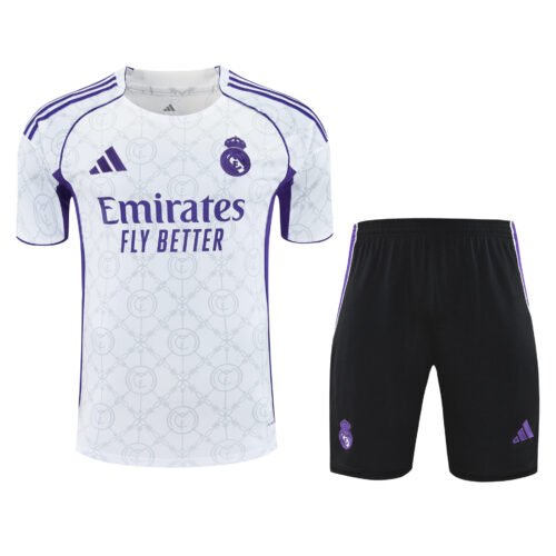 Conjunto de calentamiento Real Madrid blanco