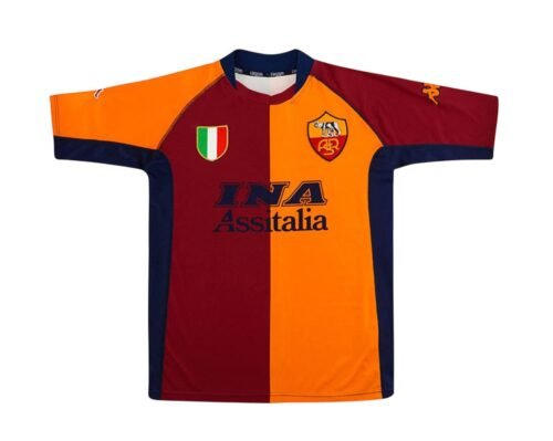 Camiseta retro AS Roma 01/02 1ª equipación edición europea