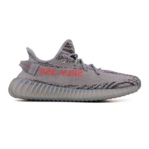 Adidas Yeezy Boost 350 Gris y Rojo