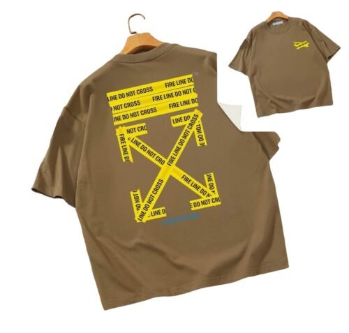 Camiseta Off-White Oversize Marrón