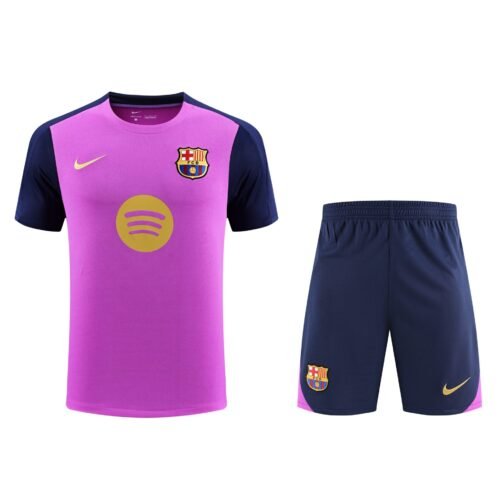 Conjunto de calentamiento FC Barcelona morado