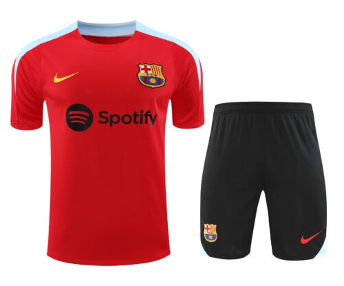 Conjunto de calentamiento FC Barcelona rojo