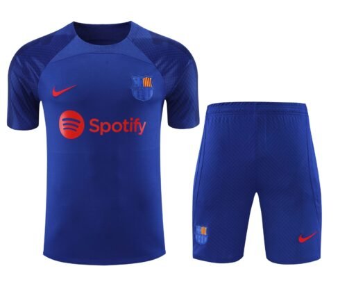 Conjunto de calentamiento FC Barcelona azul marino