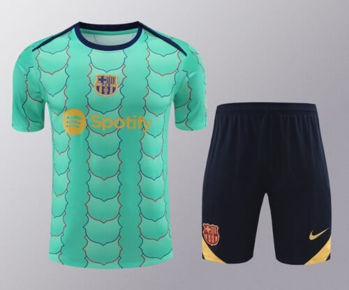 Conjunto de calentamiento FC Barcelona azul claro escudos