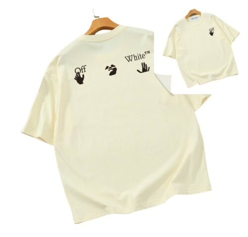 Camiseta Off-White Oversize Crema
