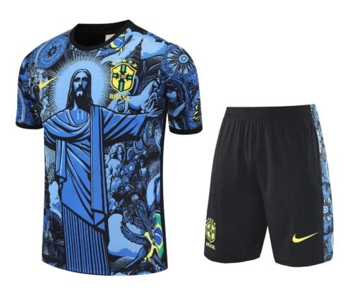 Conjunto de calentamiento Brasil Rio de Janeiro azul