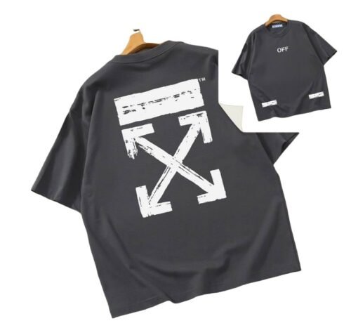 Camiseta Off-White Oversize Gris Oscuro