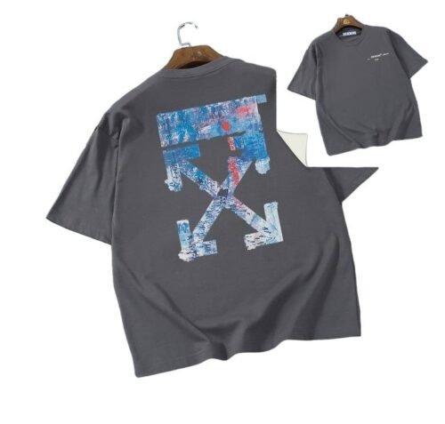 Camiseta Off-White Oversize Gris Oscuro