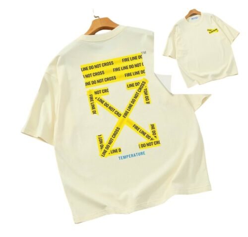 Camiseta Off-White Oversize Crema