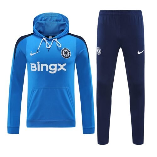Conjunto manga larga Chelsea azul