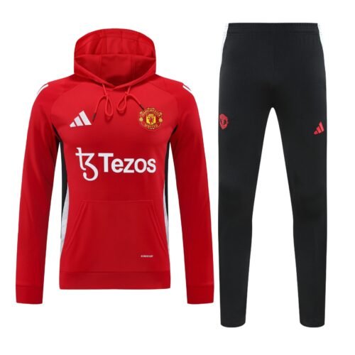 Conjunto manga larga Manchester United rojo