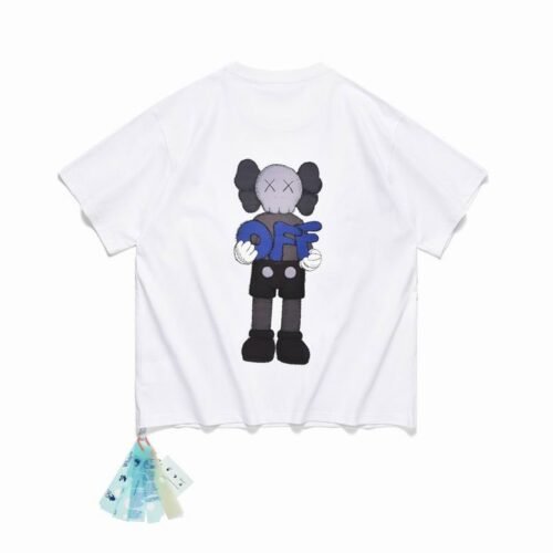 Camiseta Off-White x KAWS Oversize Blanca