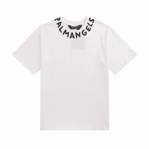 Camiseta Palm Angels Blanca Cuello