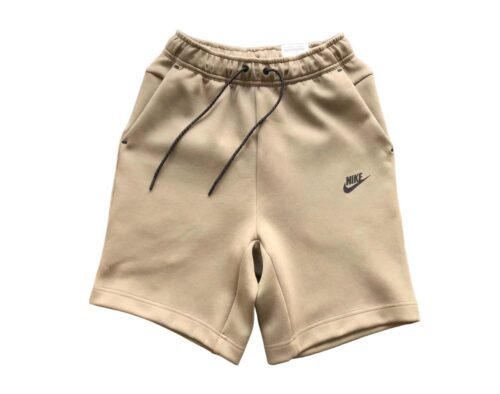 Pantalón Corto Nike Tech Fleece Beige