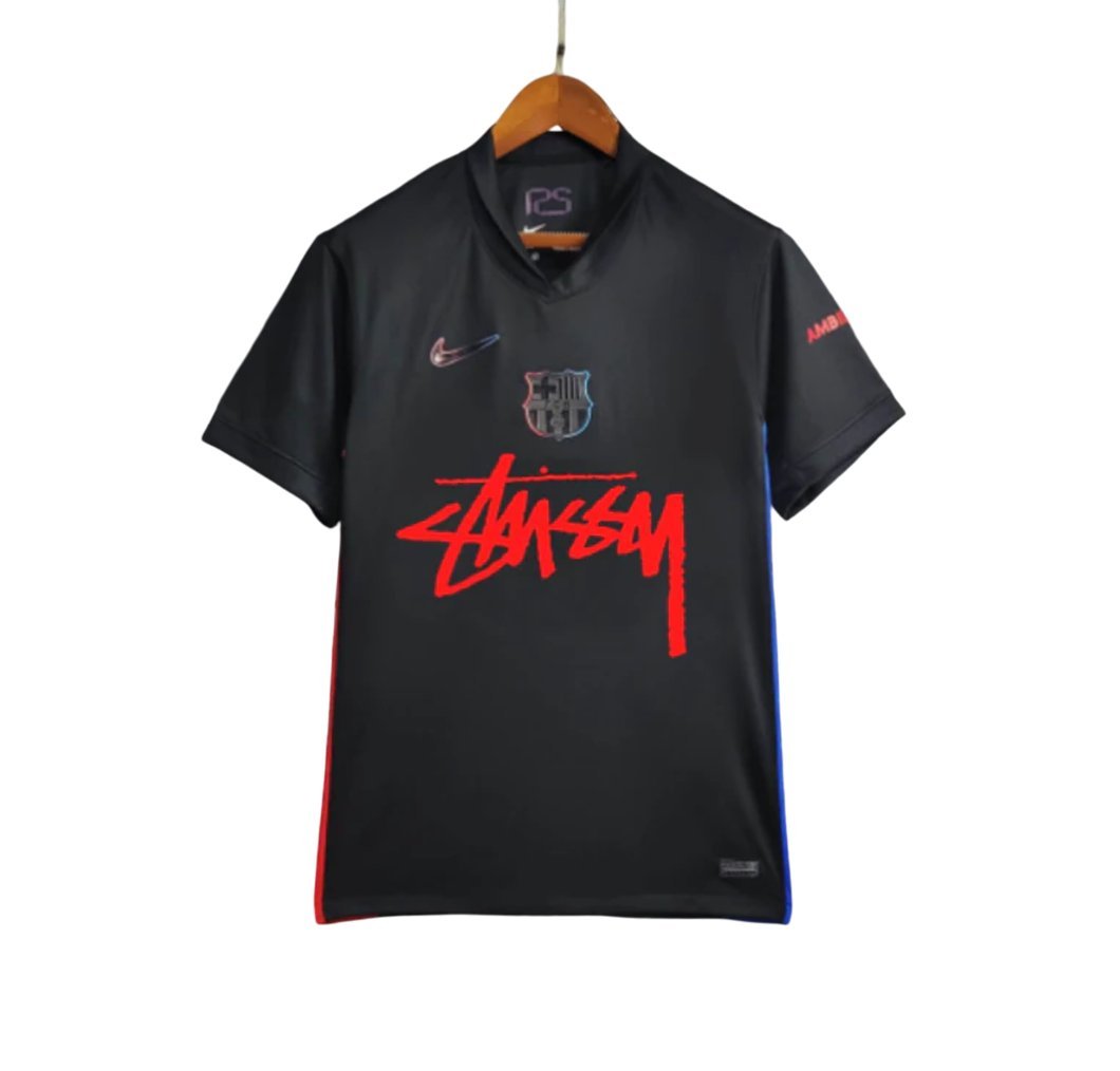 Concepto camiseta FC Barcelona x Stussy