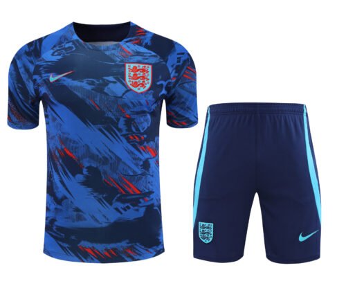 Conjunto de calentamiento Inglaterra azul diseño pintura