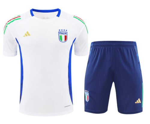 Conjunto de calentamiento Italia blanco