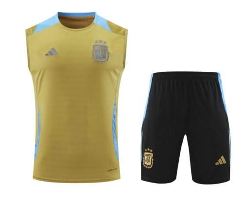 Conjunto tirantes Argentina oro