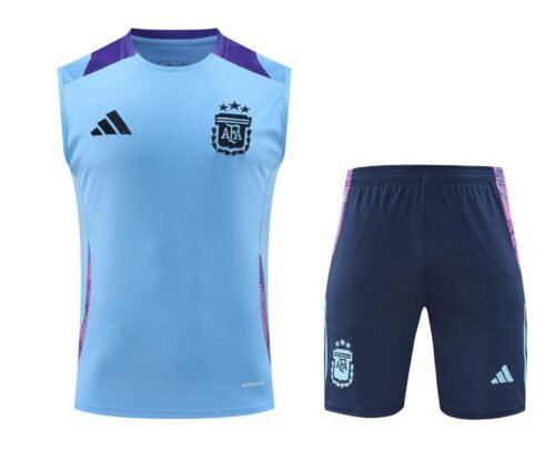 Conjunto tirantes Argentina azul claro