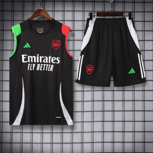 Conjunto tirantes Arsenal negro verde y rojo