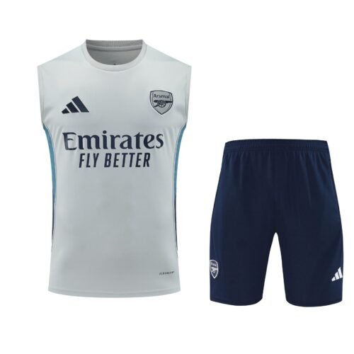 Conjunto tirantes Arsenal blanco y azul
