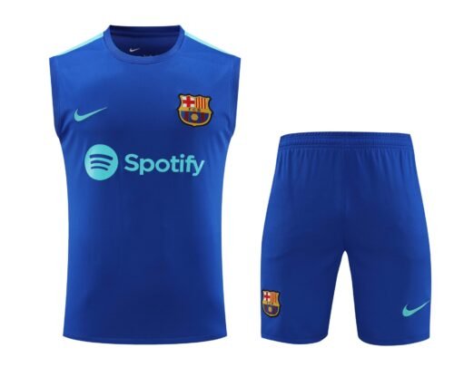 Conjunto tirantes FC Barcelona azul