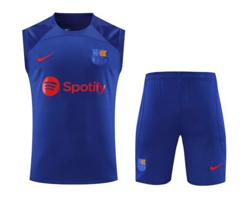Conjunto tirantes FC Barcelona azul marino