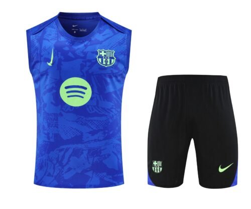 Conjunto tirantes FC Barcelona azul y verde