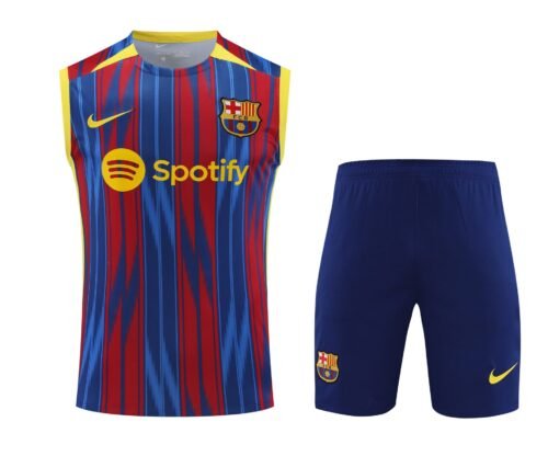 Conjunto tirantes FC Barcelona azul y rojo moderno